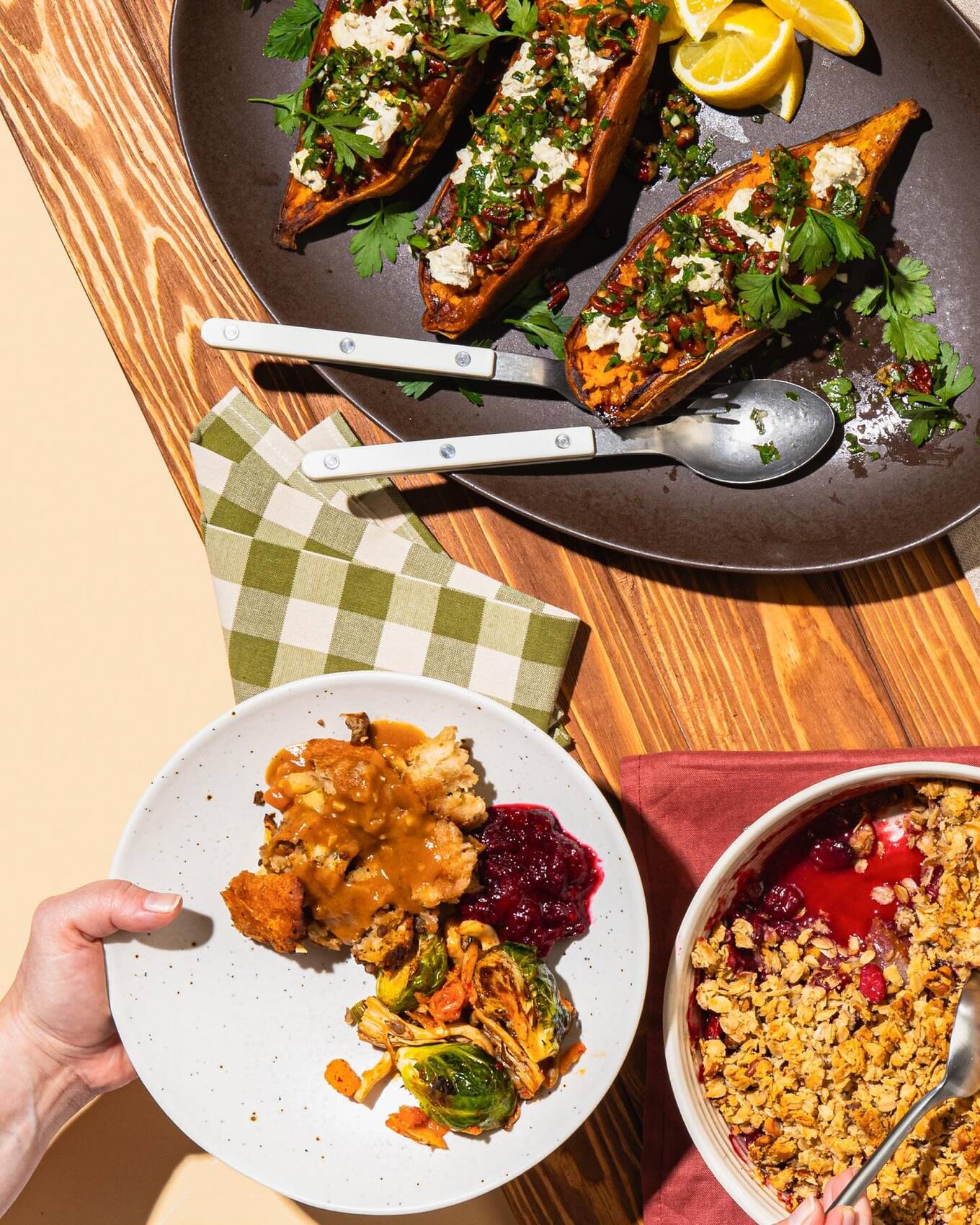 Purple Carrot Thanksgiving menu